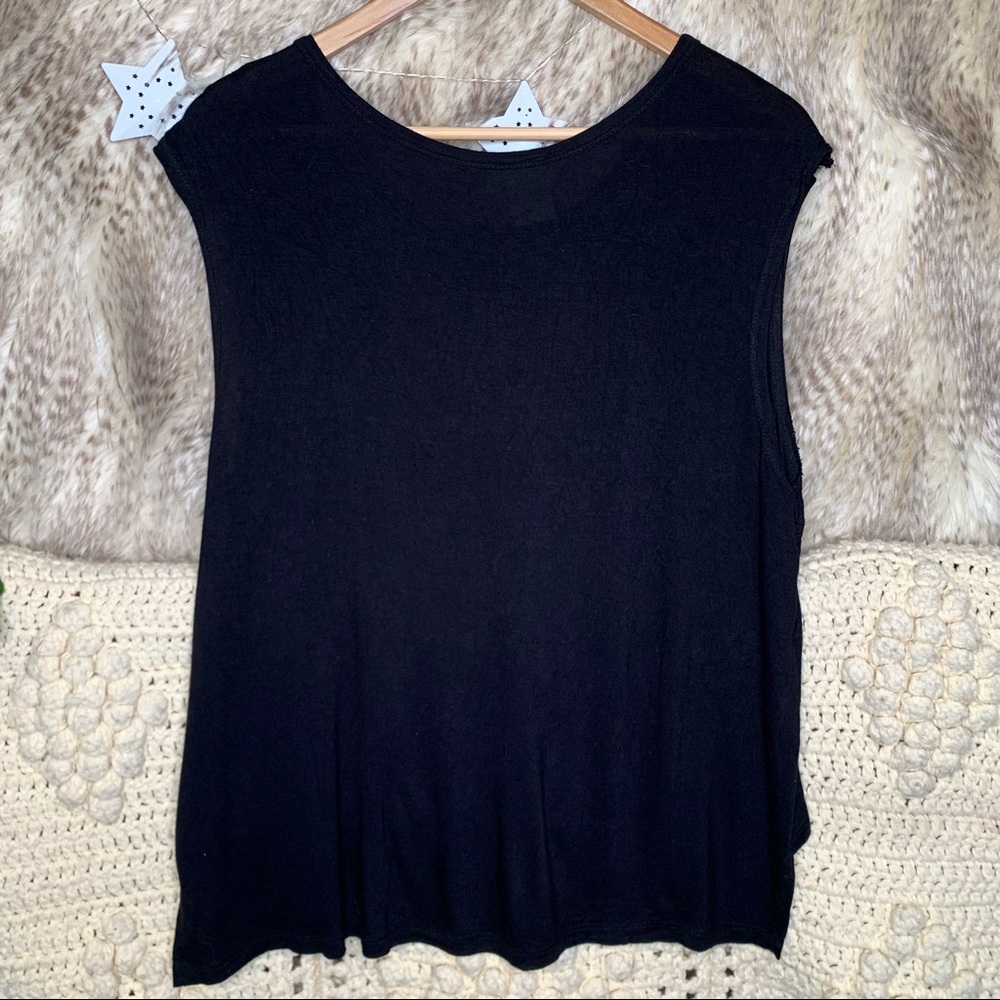 American Vintage Motorcycle Black Tank Top - Picture 3 of 3
